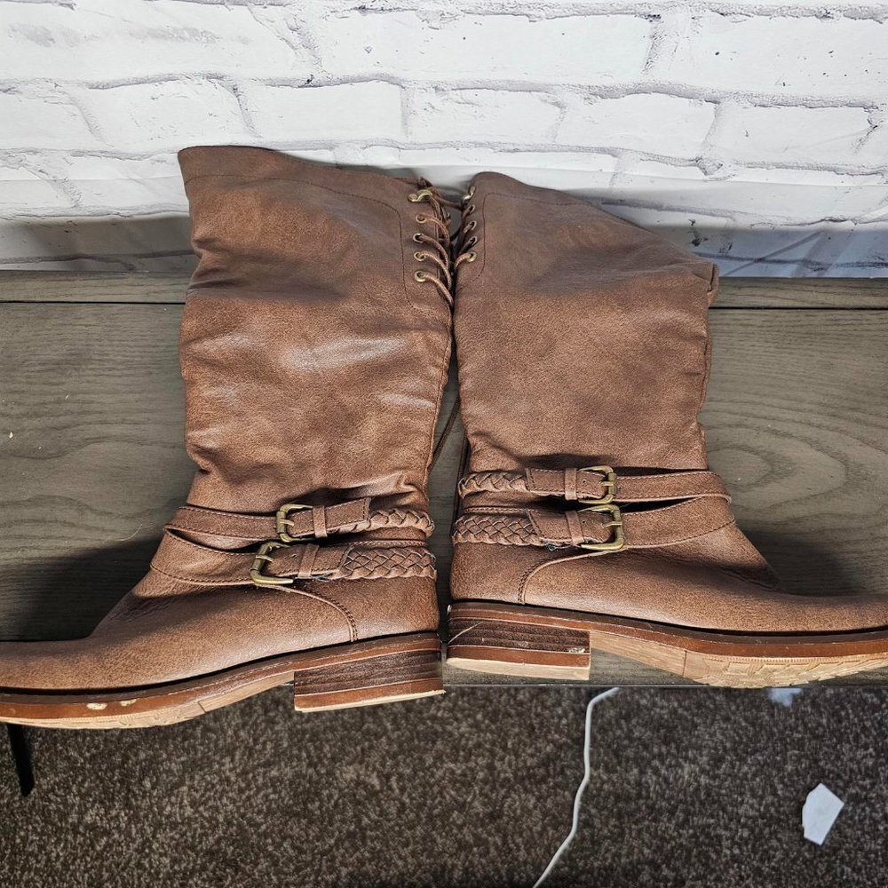 Brown Dress Boots Size 7